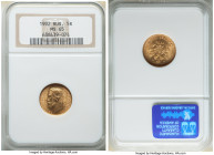 Nicholas II gold 5 Roubles 1902-AP MS65 NGC, St. Petersburg mint, KM-Y62. 

HID09801242017

© 2022 Heritage Auctions | All Rights Reserved