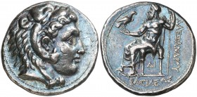 Imperio Macedonio. Alejandro III, Magno (336-323 a.C.). Side. Tetradracma. (S. 6720 var) (MJP. 2948). 17,18 g. Pátina. Atractiva. EBC-.