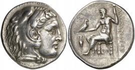 Imperio Macedonio. Alejandro III, Magno (336-323 a.C.). Incierta de Grecia o Macedonia. Tetradracma. (S. 6722 var) (MJP. 863). 16,73 g. EBC-/MBC+.