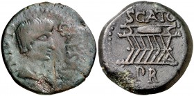 s/d. Octavio Augusto. Cyrenaica. Cyrene. AE 26. (S.GIC. 123) (RPC. I, 943). 12,30 g. BC+/MBC+.