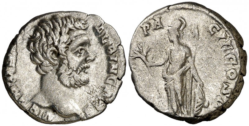 (194 d.C.). Clodio Albino. Denario. (Spink 6144) (S. 48) (RIC. 7). 3,33 g. MBC/M...