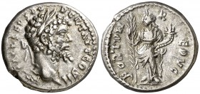 (194 d.C.). Septimio Severo. Denario. (Spink 6278) (S. 175a) (RIC. 383). 3,55 g. MBC+.
