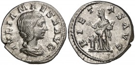 (218-220 d.C.). Julia Maesa. Denario. (Spink 7754) (S. 29) (RIC. 263). 2,97 g. MBC+.