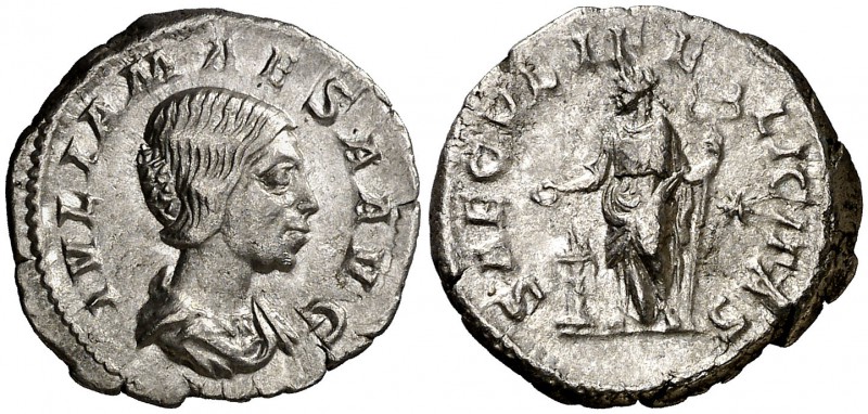 (220-222 d.C.). Julia Maesa. Denario. (Spink 7757) (S. 45) (RIC. 271). 3,41 g. M...