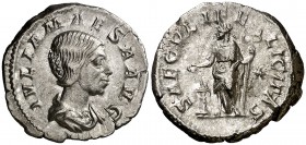 (220-222 d.C.). Julia Maesa. Denario. (Spink 7757) (S. 45) (RIC. 271). 3,41 g. MBC+.