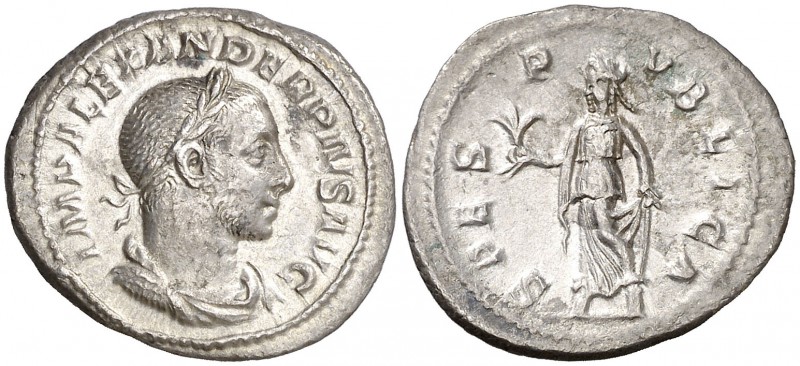 (232 d.C.). Alejandro Severo. Denario. (Spink 7927) (S. 546) (RIC. 254). 2,16 g....