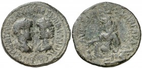 s/d. Gordiano III y Tranquillina. Mesopotamia. Singara. AE 33. (S.GIC. 3804) (BMC. XXVIII, 8). 23,97 g. Muy escasa. MBC-/BC+.