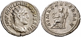 (245-247 d.C.). Filipo I. Antoniniano. (Spink 8952) (S. 169) (RIC. 44b). 3,42 g. Pequeña grieta. MBC+.