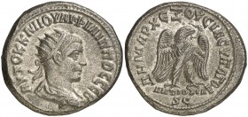 s/d. Filipo II. Siria. Antioquía ad Orontem. Tetradracma. (S. GIC. 4146 var) (BMC. XX, 557). 12 g. MBC+.