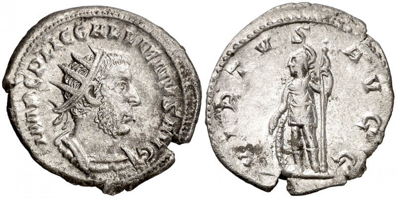 (253-255 d.C.). Galieno. Antoniniano. (Spink 10411) (S. 1288) (RIC. 181). 3,42 g...