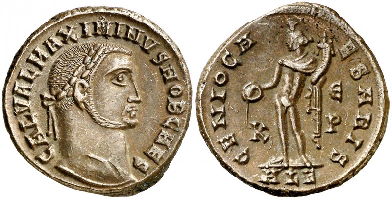 (308-310 d.C.). Maximino II, Daza. Alejandría. Follis. (Spink 14730) (Co. 40) (R...