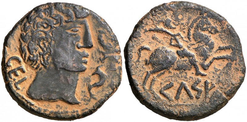 Celsa (Velilla de Ebro). As. (FAB. 773) (ACIP. 1490). 18,16 g. MBC+/MBC.