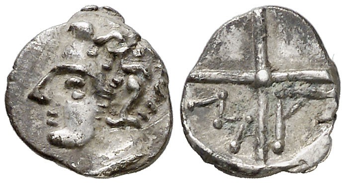 Divisores ibéricos de imitación massaliota. Tritetartemorion. (FAB. 1181) (ACIP....