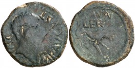 Ilerda (Lleida). As. (FAB. 1487) (ACIP. 3199a). 7,52 g. BC/MBC-.