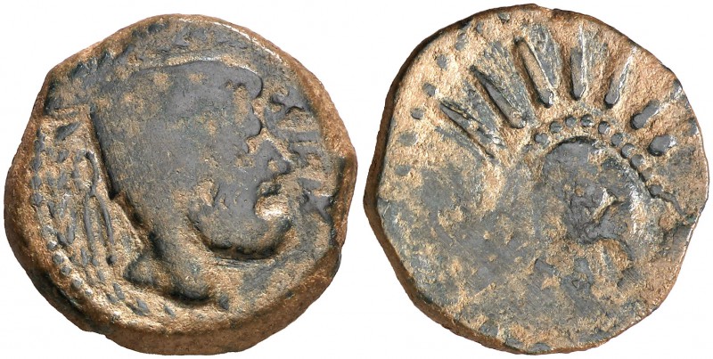 Malaca (Málaga). As. (FAB. 1726) (ACIP. 787). 11,34 g. MBC-.