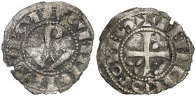 Comtat d'Urgell. Ermengol VIII (1184-1209). Agramunt. Diner. (Cru.V.S. 119) (Cru.C.G. 1935a). 0,70 g. Escasa. MBC-.