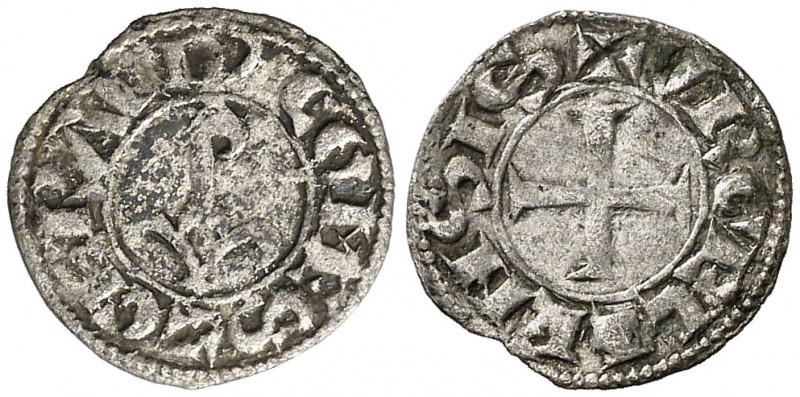 Comtat d'Urgell. Guerau de Cabrera (1208-1209/1212-1228). Agramunt. Òbol. (Cru.V...
