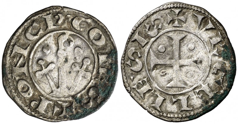Comtat d'Urgell. Ponç de Cabrera (1236-1243). Agramunt. Diner. (Cru.V.S. 126.2) ...