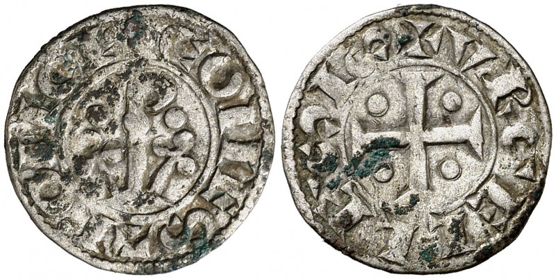Comtat d'Urgell. Ponç de Cabrera (1236-1243). Agramunt. Diner. (Cru.V.S. 126.3) ...