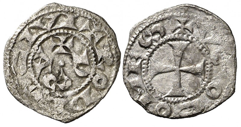 Comtat de Rodés. Hug I, II i III (1132-1196). Rodés. Òbol. (Cru.V.S. 155) (Cru.O...