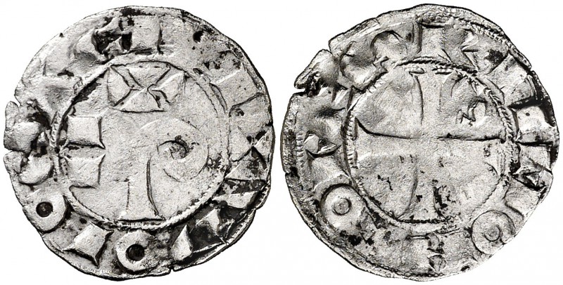 Comtat de Tolosa. Ramon VI (1194-1222) i Ramon VII (1222-1249). Tolosa. Diner. (...
