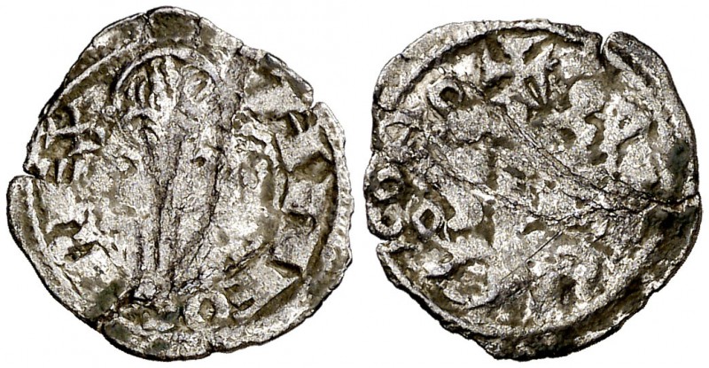 Alfons I (1162-1196). Aragón. Óbolo jaqués. (Cru.V.S. 299) (Cru.C.G. 2107). 0,33...