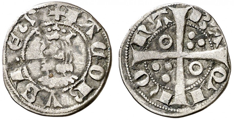 Jaume II (1291-1327). Barcelona. Diner. (Cru.V.S. 348 var) (Cru.C.G. 2162 var). ...