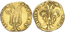 Joan I (1387-1396). València. Florí. (Cru.V.S. 471) (Cru.C.G. 2280). 3,43 g. Marca: corona. MBC-/MBC.