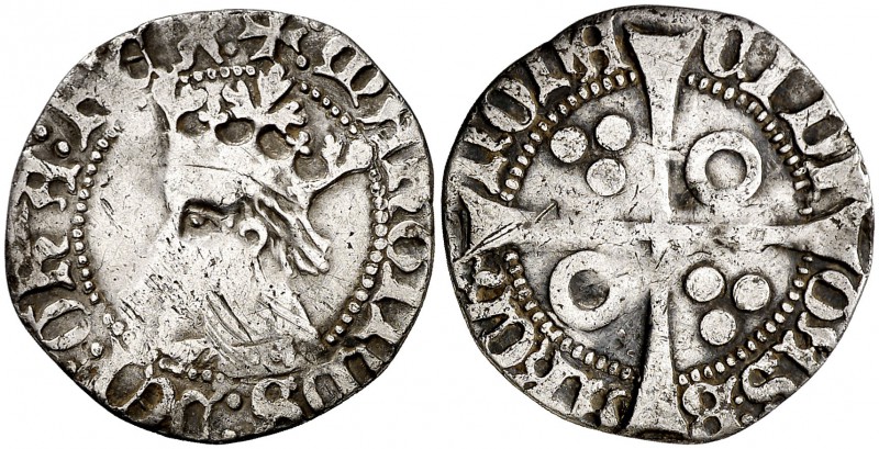 Martí I (1396-1410). Barcelona. Croat. (Cru.V.S. 515) (Cru.C.G. 2316a). 2,46 g. ...