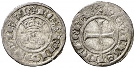 Jaume II de Mallorca (1276-1285/1298-1311). Mallorca. Diner. (Cru.V.S. 544) (Cru.C.G. 2509). 0,70 g. Letras A góticas. Escasa. MBC.