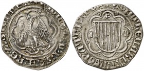 Frederic IV de Sicília (1355-1377). Sicília. Pirral. (Cru.V.S. 652) (Cru.C.G. 2632). 2,46 g. Bonito color. Ex Colección Crusafont 27/10/2011, nº 410. ...