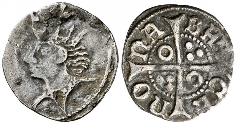 Alfons IV (1416-1458). Barcelona. Terç de croat. (Cru.V.S. 823.1) (Cru.C.G. 2875...