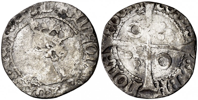 Alfons IV (1416-1458). Perpinyà. Croat. (Cru.V.S. 825.6) (Cru.C.G. 2868k). 2,47 ...