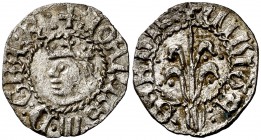 Joan II (1458-1479). Girona. Diner rocabertí. (Cru.V.S. 951.2) (Cru.C.G. 2990d). 0,79 g. EBC.