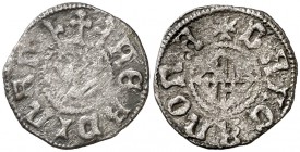 Ferran II (1479-1516). Barcelona. Dobler. (Cru.V.S. 1158) (Cru.C.G. 3084). 0,72 g. Rara. MBC-.