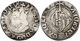Ferran II (1479-1516). Mallorca. Ral. (Cru.V.S. 1180 var) (Cru.C.G. 3094 var). 1,95 g. Escasa. BC/MBC-.