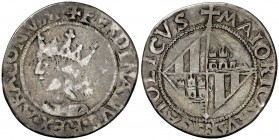 Ferran II (1479-1516). Mallorca. Ral. (Cru.V.S. 1184) (Cru.C.G. 3097 var). 2,04 g. BC+/MBC-.
