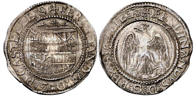 Ferran II (1479-1516). Sicília. Tari. (Cru.V.S. 1239) (Cru.C.G. 3146). 3,60 g. S...