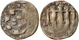 Balaguer. Senyal. (Cru.L. 1052) (Cru.C.G. 3649). 5,23 g. Ex Colección Ramon Muntaner 24/04/2014, nº 728. Escasa. MBC.