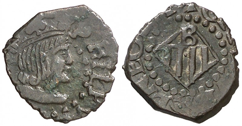 Banyoles. 1 diner. (Cru.L. 1057 var) (Cru.C.G. 3658 var). 0,70 g. MBC.