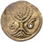 Barcelona. Nostra Senyora del Pi. Pellofa. (Cru.L. 1268). 0,35 g. Latón. 6-6. Pequeña perforación en el segundo 6. Escasa. MBC-.