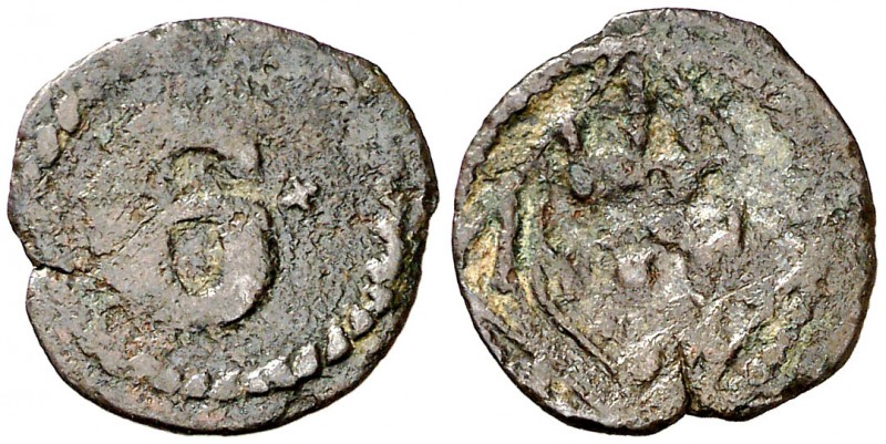 Girona. Senyal. (Cru.L. 1549) (Cru.C.G. 3726). 0,62 g. Ex Colección Ramon Muntan...
