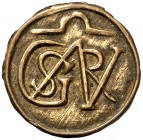 Girona. Sant Feliu. Pellofa. (Cru.L. 1691). 0,32 g. Latón. MBC+.