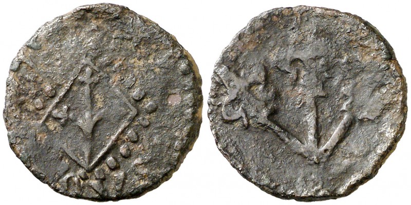 Lleida. Pugesa. (Cru.L. falta) (Cru.C.G. 3768) (A.N. 37, nº 14). 1,93 g. Factura...