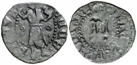 Perpinyà. 1 diner. (Cru.L. 1945.1) (Cru.C.G. 3802). 0,58 g. Rara. MBC-.