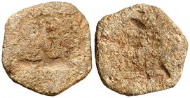 Prades. Senyal. (Cru.L. falta) (Cru.C.G. 3821a). 1,39 g. Muy rara. BC+.