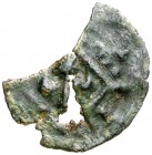 Tremp. Senyal. (Cru.L. 2210.1) (Cru.C.G. 3883). 0,22 g. Cospel faltado. Rara. (BC+).