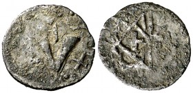 Vic. Diner. (Cru.L. 2230, como senyal) (Cru.C.G. 3893). 0,37 g. Muy rara. MBC-/BC+.