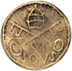 Vic. La Seu. Pellofa. (Cru.L. 2263). 0,89 g. Latón. Valor: VI sous. MBC.