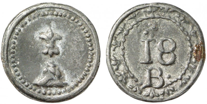 Montuiri. Plom. (Cru.L. 2412). 5,39 g. Muy escaso. EBC-.
